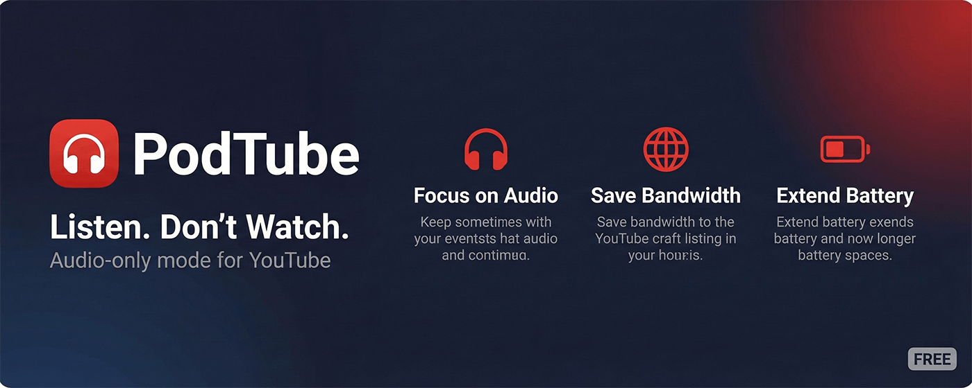 PodTube Features
